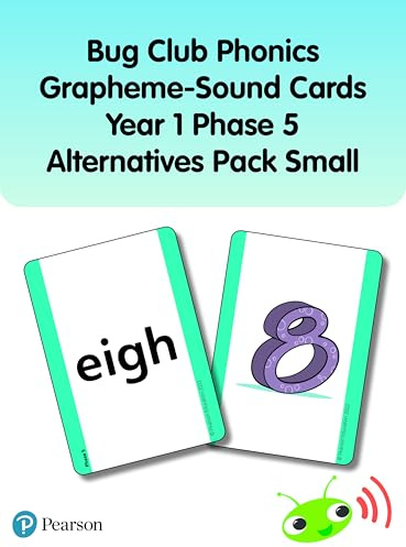 Bug Club Phonics Grapheme-Sound Cards Year 1 Phase 5 Alternatives Pack (Small) (Phonics Bug)