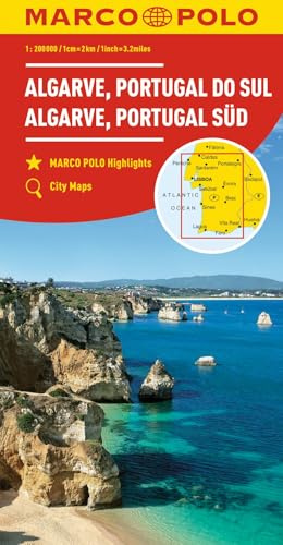 MARCO POLO Regionalkarte Algarve, Portugal Süd 1:200.000: Wegenkaart 1:200 000