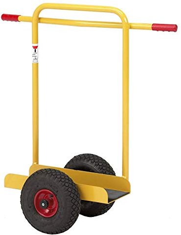 Ravendo 08502440 Plattenwagen mit Handgriff für den Transport von Platten, Fenstern und andere schwere Gegenstände, Gelb RAL 1004