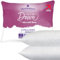 Slumberdown Feels Like Down Pillows 2 Pack - Super Soft Down Alternative Stomach Back & Side Sleeper Pillow for Neck and Shoulder Pain Relief - UK Made, Non-Allergenic, Packaging may vary (48 x 74cm)