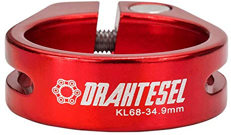 Drahtesel Fahrrad Sattelstütze, Sattel-klemme, Klemmring mit Schraubverbindung, Sattelstützenklemme in 28,6mm, 30,2mm, 31,8mm, 34,9mm