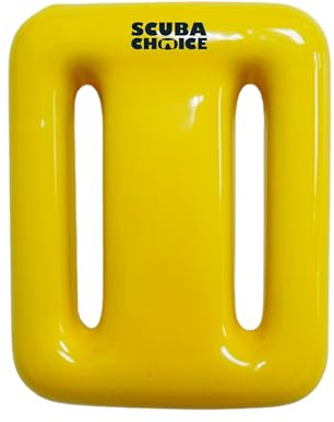 Scuba Choice Yellow Vinyl Coated Diving Lead Weights, 1LB
