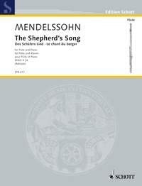 Des Schäfers Lied MWVR24 : für Flöte und Klavier