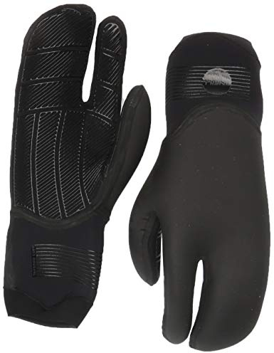 O'Neill Psycho Tech 5mm Neoprene Lobster Claw Gloves, Performance Warmth for Cold-Water Surfing and Diving, Black, Medium