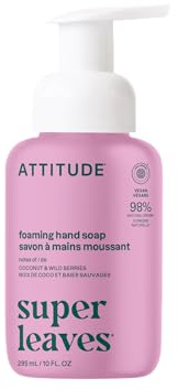 ATTITUDE Foaming Hand Soap, EWG Verified, Coconut & Wild Berries, 10 oz