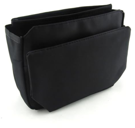 Periea 'Tegan' Petit Organisateur de Sac à Main Insert ou Trousse de Maquillage - 5 Couleurs Disponibles (Noir)