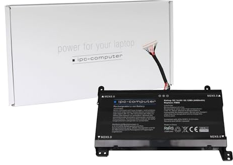 IPC-Computer Akku kompatibel zu HP Omen 17-an000 (GTX 1050) - 922753-421 mit 65Wh