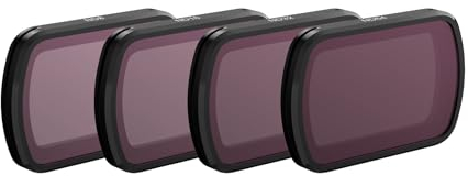 SKYREAT ND Filters Set for DJI Osmo Pocket 3 Accessories -4 Pack (ND8/ND16/ND32/ND64)