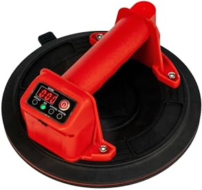 Ventosa eléctrica profesional para baldosas - 140 kg con batería USB recargable, pantalla digital y maletín de transporte