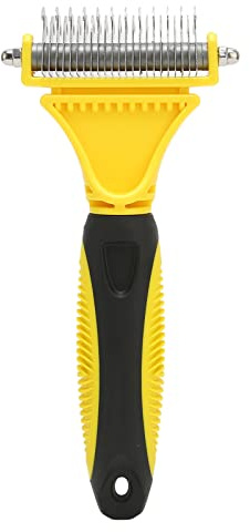 PODSJD Entfilzungskamm Haustiere, Hundebürste, Katzenbürste, Edelstahl, 12 & 23 Zähne - Ergonomischer Griff, Sicher & Langlebig, Ideal für Langhaar Hunde & Katzenpflege