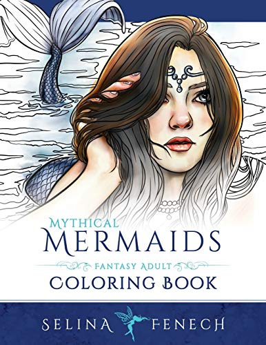 Mythical Mermaids - Fantasy Adult Coloring Book: 8