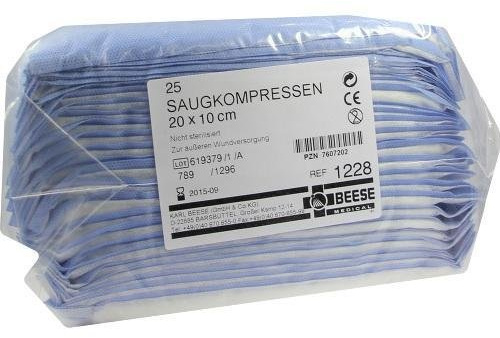 SAUGKOMPRESSEN unsteril 10x20 cm 1228 25 St