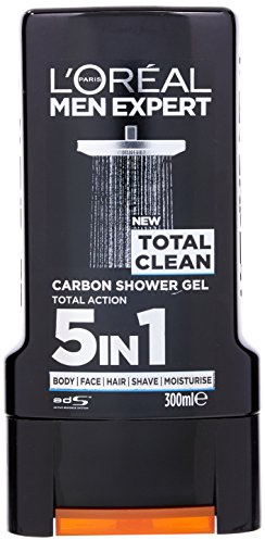 L'Oréal Men Expert Total Clean Gel Douche 5 en 1 pour Homme 300 ml