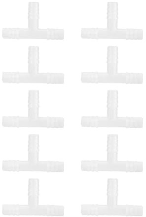 Pssopp 10 STÜCKE Aquarium Luftschlauchverbinder 3 Wege 8mm Schlauch Verbinder T Förmige Luftschlauch Adapter Regelventil Schlauchverbinder Aquarium Luftpumpe Zubehör