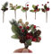 LouisaYork Lot de 30 tiges de pin artificielles pour arrangements floraux de Noël, couronnes, pommes de pin et baies rouges