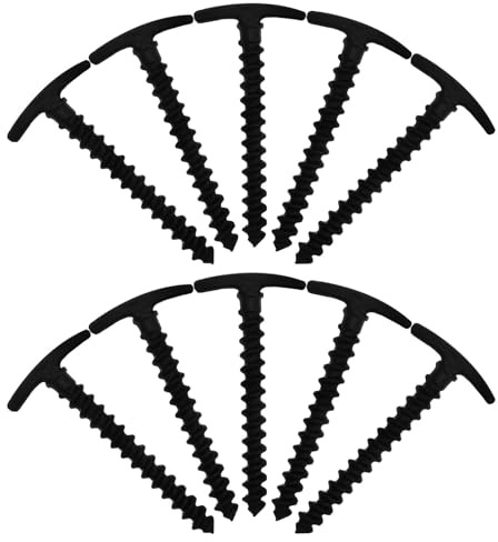 CLISPEED Spiralzelt, 10 Stück, aus Nylon aus Kunststoff, Schraube, Spirale, Zelt, Peg-Schrauben, Camping, Wandern, Strandmatte, Garten