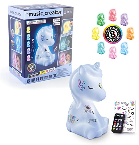 Canal Toys My Music Creator INF 006 Unicorn Light Up Speaker, White