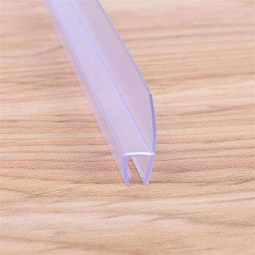 Zkenshan-Weather Stripping Seal Water Stopper Bath Glass Seal Strip,PVC Shower Screen Door Seal Strip, Glass Door Seal Strip Stop Shower Leaks