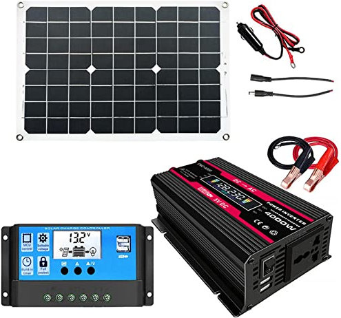 A/R Solar Panel Kit,Solar Generator With 18W Solar Panel | Portable Power Station With Solar Panel Included Solar Generator Kit With 18W Foldable Solar Panel, 220V AC Outlet