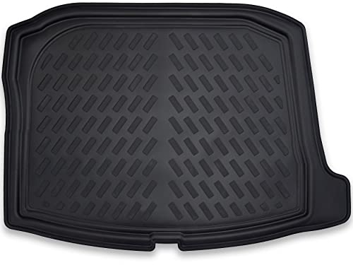 ELMASLINE 3D Gummi Kofferraumwanne für SEAT Leon 4 (IV) ab 2020 (unterer Ladeboden) | Kofferraummatte Kofferraumabdeckung