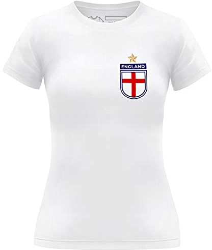 Dam England Team Football T-shirt, White, XS