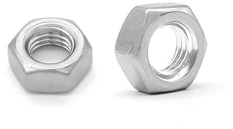 Ydhfdc 50pcs M4 écrou Hexagonal 304 écrou en Acier Inoxydable écrou Hexagonal Standard en Acier Inoxydable pour Vis, Tiges Filetées et Boulons Filetés