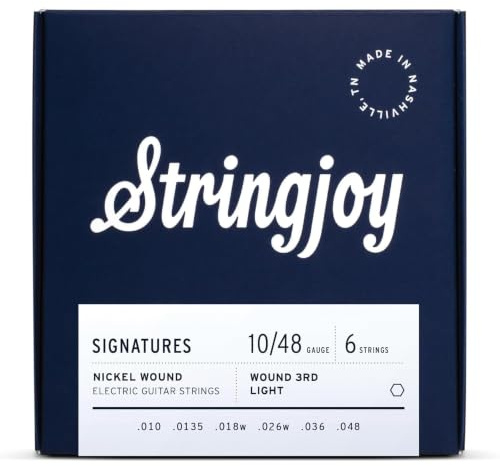 Stringjoy 10-48 Balanced Light Wound 3rd Signatures Electric Guitar Strings
