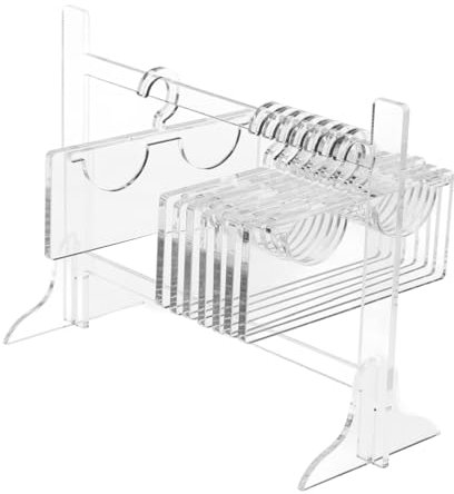 WESIEVYA Transparenter Wimpern-organizer Aus Acryl Halter Für Falsche Wimpern Wiederverwendbare Kleiderbügelform Zum Einfachen Aufhängen Für Reisen Und Make-up-tools