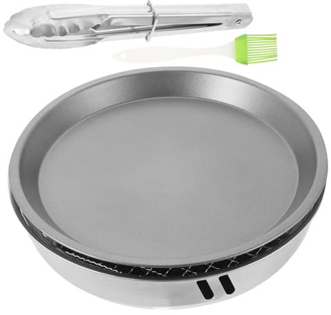 INOOMP 1ensemble De Barbecue Portable Barbecue Réutilisable Sans Fumée Pour Extérieur Ensemble De Compact Pour Camping Et Pique-