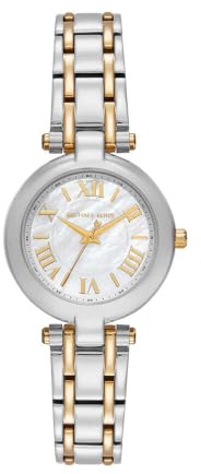 Michael Kors Montre Laney pour Femme, Mouvement à Quartz Trois Aiguilles avec Bracelet en Acier Inoxydable
