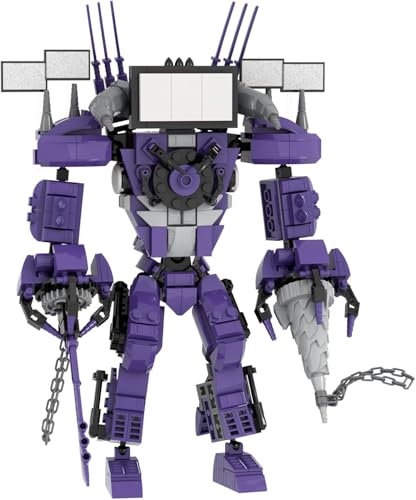 Huncdfe Toilet Blocks Toys TV Man Building Blocks Toys,Construction Playset Blocks Action Figure Building Blocks for Adults Kids 474 PCS