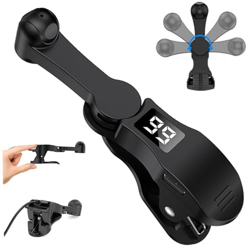 CNAFGBGG Auto Clicker för telefon 1 till 99 justerbar hastighet telefontapper simulerat fingerklickning 180° roterande USB-uppladdningsbar Clip-on tyst skärmtappare för spel, direktsändningar,