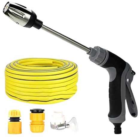 Cleaner ad alta pressione per tubo da giardino, potente rondella di ugello a getto ad alta pressione, per giardini all'aperto, cortili, terrazze