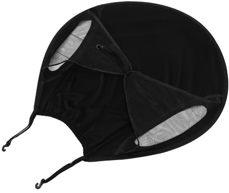 Pare-soleil pour Poussette Bébé Anti-uv, Capote Noire en Tissu