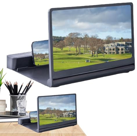 screen amplifier - Equipped with speakers, smartphone screen, screen magnifier | Ideal applications on high-definition videos, playing games, reading aids, on movies, experience 6D H