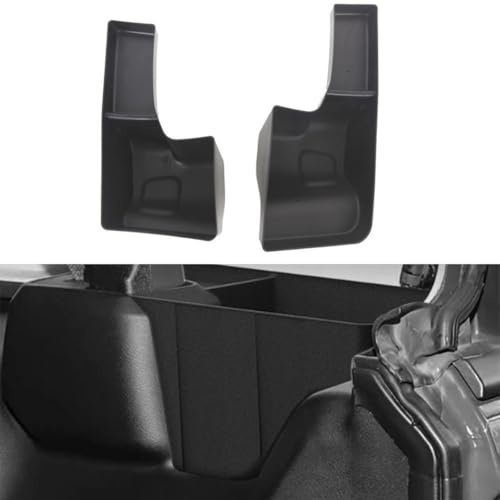 Jurtmy Bagagerumsorganisatör för Jeep för Wrangler för JL JLU 4XE 4 dörrar 2018–2023, förvaringslåda i plast med bagageutrymmesavdelare och sidoinsats, svart, bagagelösning på
