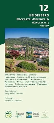 Blatt 12, Heidelberg - Neckartal-Odenwald: Wander- und Radwanderkarte 1:20.000. Mit Bammental, Dossenheim, Gaiberg, Heddesbach, Heidelberg, ... und Naturpark Neckartal-Odenwald)