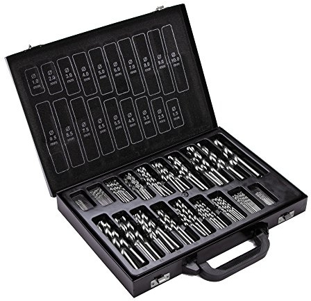 Spiralbohrer Bohrerset Bohrersatz HSS Titan 170 tlg.1-10mm für Metall (S-HSS170)
