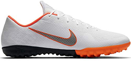 Nike Junior Vaporx 12 Academy GS TF (35.5)White/MTLC Cool Grey