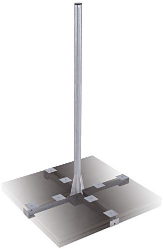 DUR-Line Herkules, supporto a X per piastrelle, zincato a fuoco, molto stabile, montaggio semplicissimo, supporto per tetti piatti, balconi, pavimentazioni, terrazze, antenne satellitari.