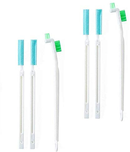 HUAWELL Eco Handheld Baby Water Bottle Cap Cleaner Small Groove Gap Cleaning Brush Washing Tool Value Kit with Handle 3 Pieces Set for Cup, Kitchen Sink,Grill,Bathroom tub (2)