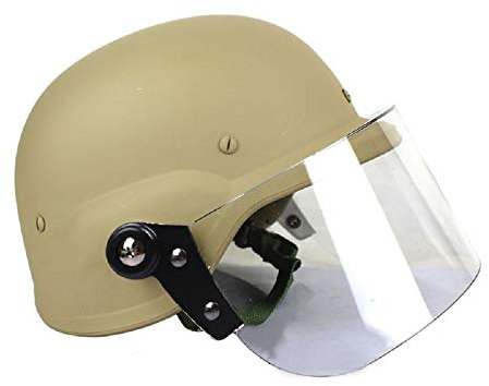 Gocher Tactical SWAT M88 Helm USMC Helm Airsoft Shooting CS Classic Paintball-Schutzhelm mit PC-Brille Protective-TAN