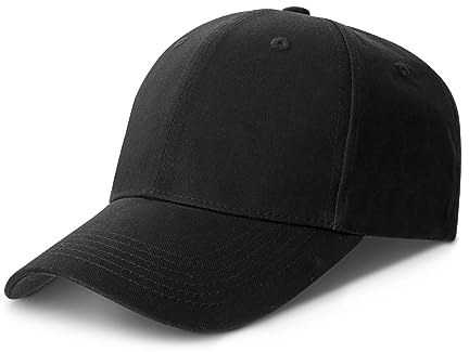 GWHOLE Casquette de Baseball Noire, Casquette de Golf, Hat Hip Hop, Chapeaux à la Monde Unisexe Homme Femme pour Toutes Saisons Eté Hivers