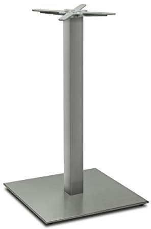 Dublino Stehtischgestell Tischbein Edelstahl | Premium | PD7594inox/110 | INOX | Stehtisch | Höhe 108 cm | 33 kg | Bodenplatte 60x60 cm | max. Tischplattengröße 90x90 / Ø 120 cm
