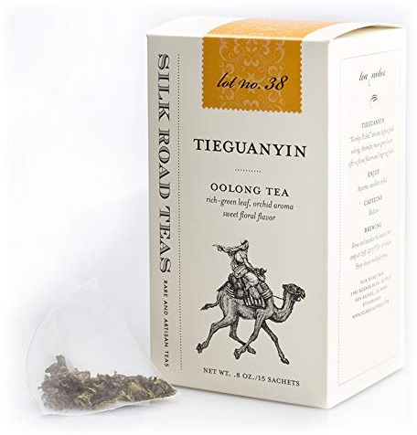 Silk Road Teas, Tieguanyin Oolong Tea, 1st Place North American Tea Championship, Orchid Aroma & Sweet Floral Flavor, 15 Tea Bags