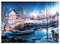EACHHAHA Winter Puzzle,1000 Teile Puzzle Aurora,Erwachsene Puzzlespiel,Weihnachts-/Neujahrsgeschenk,Schneeabend Aurora（70x50cm）