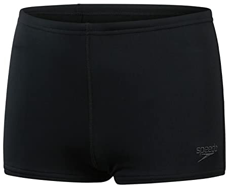 Speedo Niño Traje de baño aquashort Eco Endurance+ | Resistente al Cloro | Secado rápido | Tejido elástico | Material Reciclado | Ajuste cómodo Black 15-16