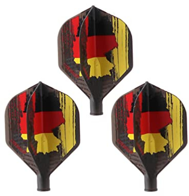 CUESOUL TERO AK4 Dart Flights Standard Shape mit exquisitem Muster, 3er Set