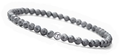 GD GOOD.designs Armband Damen mit echten Natursteinen und 925 Silber Perle I Naturstein Armband aus facettierte 4mm Edelstein Perlen - Inkl. Geschenkbeutel