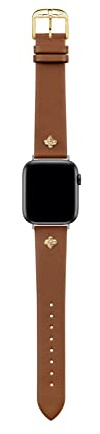 Ted Baker Tan Leather Strap Bumblebee Pin for Apple Watch® (Model: BKS38F202B0), Brown